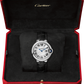 Cartier Ballon Bleu Stainless Steel 33 MM - Black Leather Strap - White Dial - WSBB0034