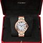 Cartier Ballon Bleu Rose Gold 40 MM - Rose Gold Bracelet - Silver Dial - WGBB0039