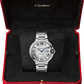 Cartier Ballon Bleu Stainless Steel 40 MM - Stainless Steel Bracelet - White Dial - WSBB0040