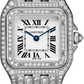 Cartier Panthére De Cartier White Gold Diamond (Small Model) 30 MM - White Gold Diamond Bracelet - White Gold Diamond Bezel - White Gold Diamond Dial - HPI01129