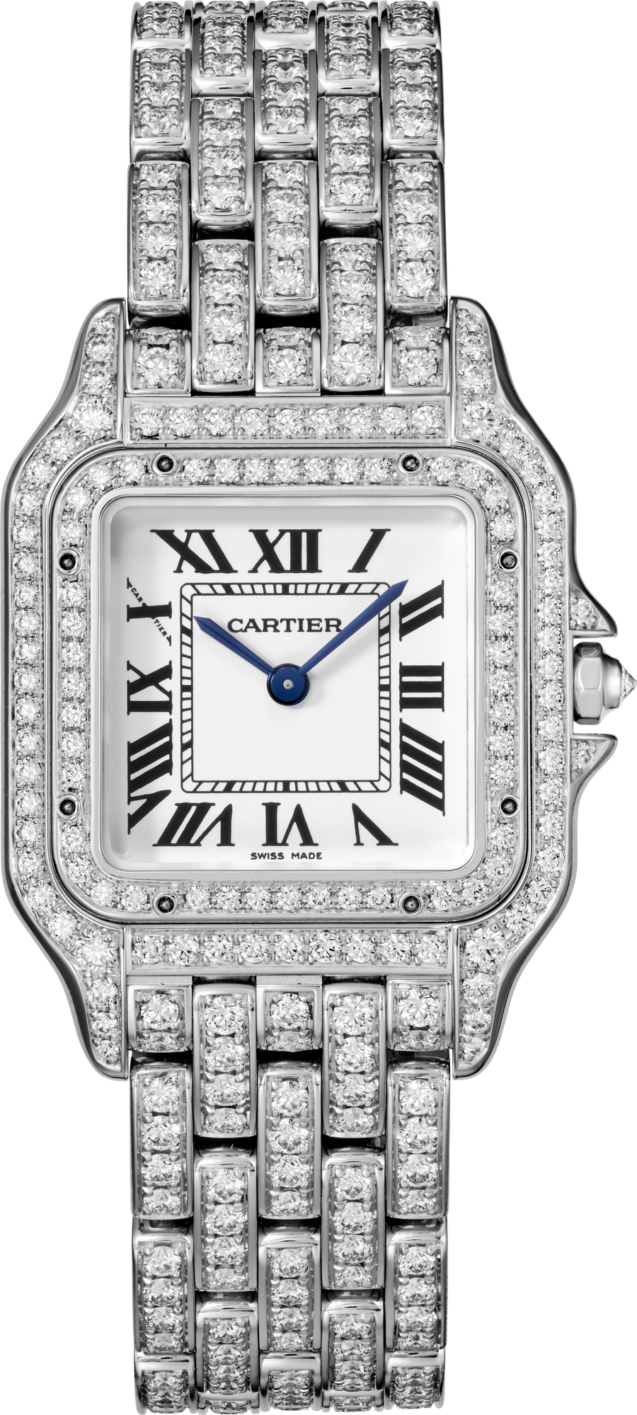 Cartier Panthére De Cartier White Gold (Medium Model) 29 MM - White Gold Diamond - White Gold Diamond Bezel - White Dial - HPI01130