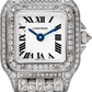 Cartier Panthére De Cartier White Gold Diamond (Small Model) 25 MM - White Gold Diamond Bracelet - White Gold Diamond Bezel - White Dial - HPI01325