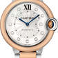Cartier Ballon Bleu Rose Gold and Stainless Steel 36 MM - Rose Gold and Stainless Steel Bracelet - White Diamond Dial - W3BB0013