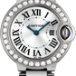 Cartier Ballon Bleu White Gold Diamond 28 MM - White Gold Bracelet - Silver Opaline Dial - WE9003Z3