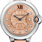 Cartier Ballon Bleu Rose Gold and Stainless Steel 36 MM - Rose Gold and Stainless Steel Bracelet - Pink Diamond Dial - WE902054