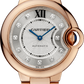 Cartier Ballon Bleu Rose Gold 33 MM - Rose Gold Bracelet - Silver Diamond Dial - WE902062
