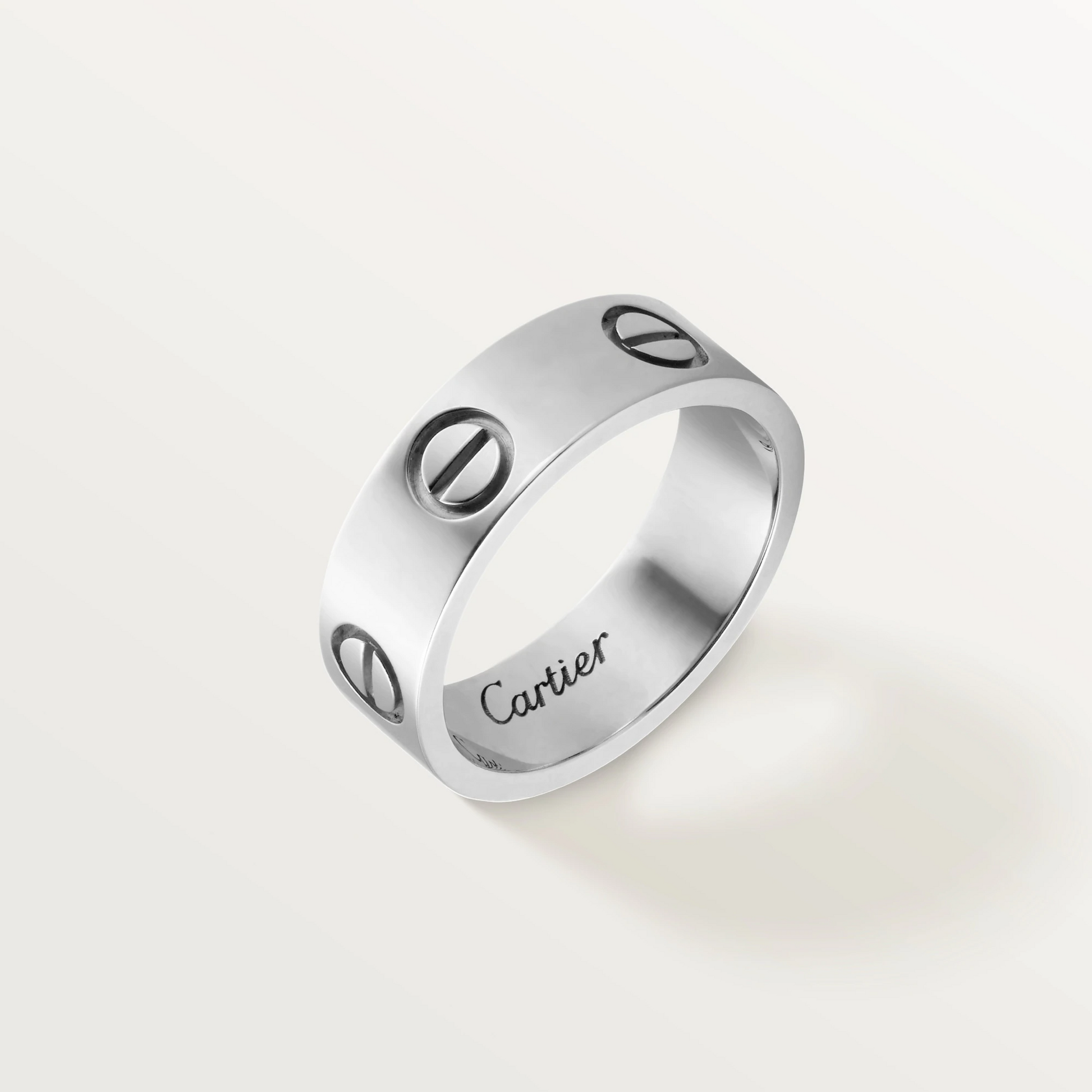 Cartier Love Ring - White Gold - B4084700