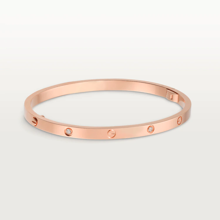 Cartier Love Bracelet Six Diamonds - Yellow Gold Small Model - B6047217