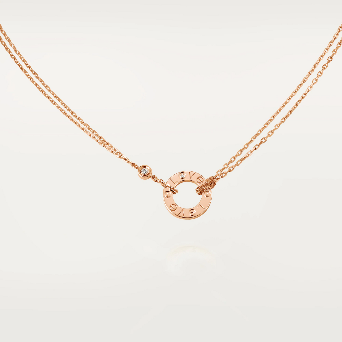 Cartier Love Necklace - Rose Gold Small Model - B7224509