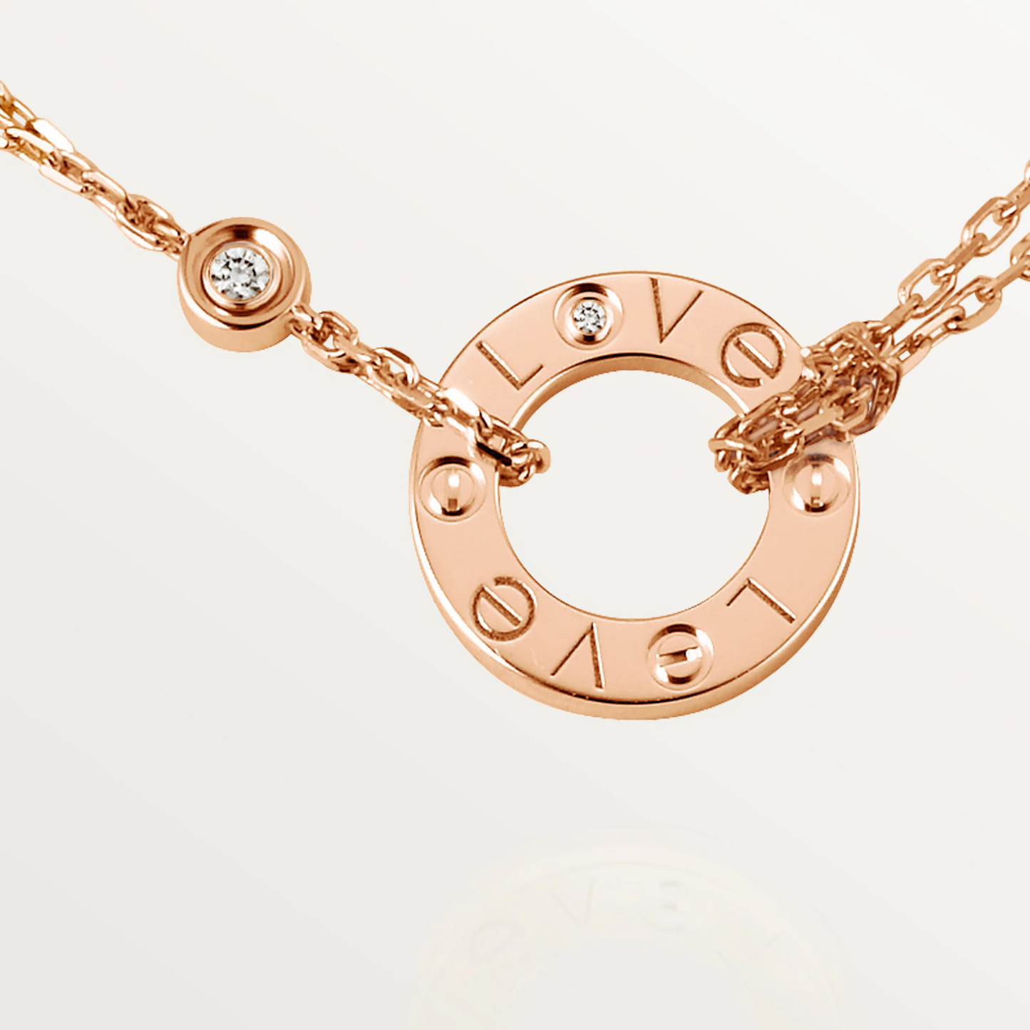 Cartier Love Necklace - Rose Gold Small Model - B7224509