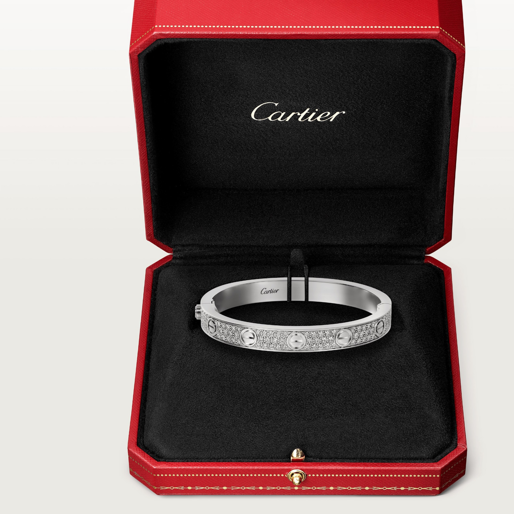 CARTIER Love 18ct pink-gold, diamond and ceramic bracelet