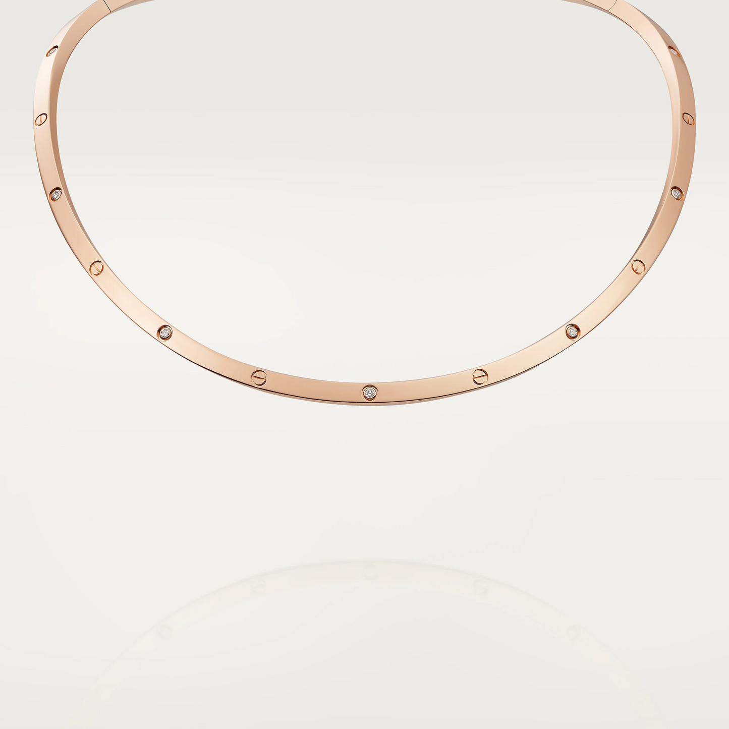 Cartier Love Necklace Diamonds - Rose Gold - N7424355