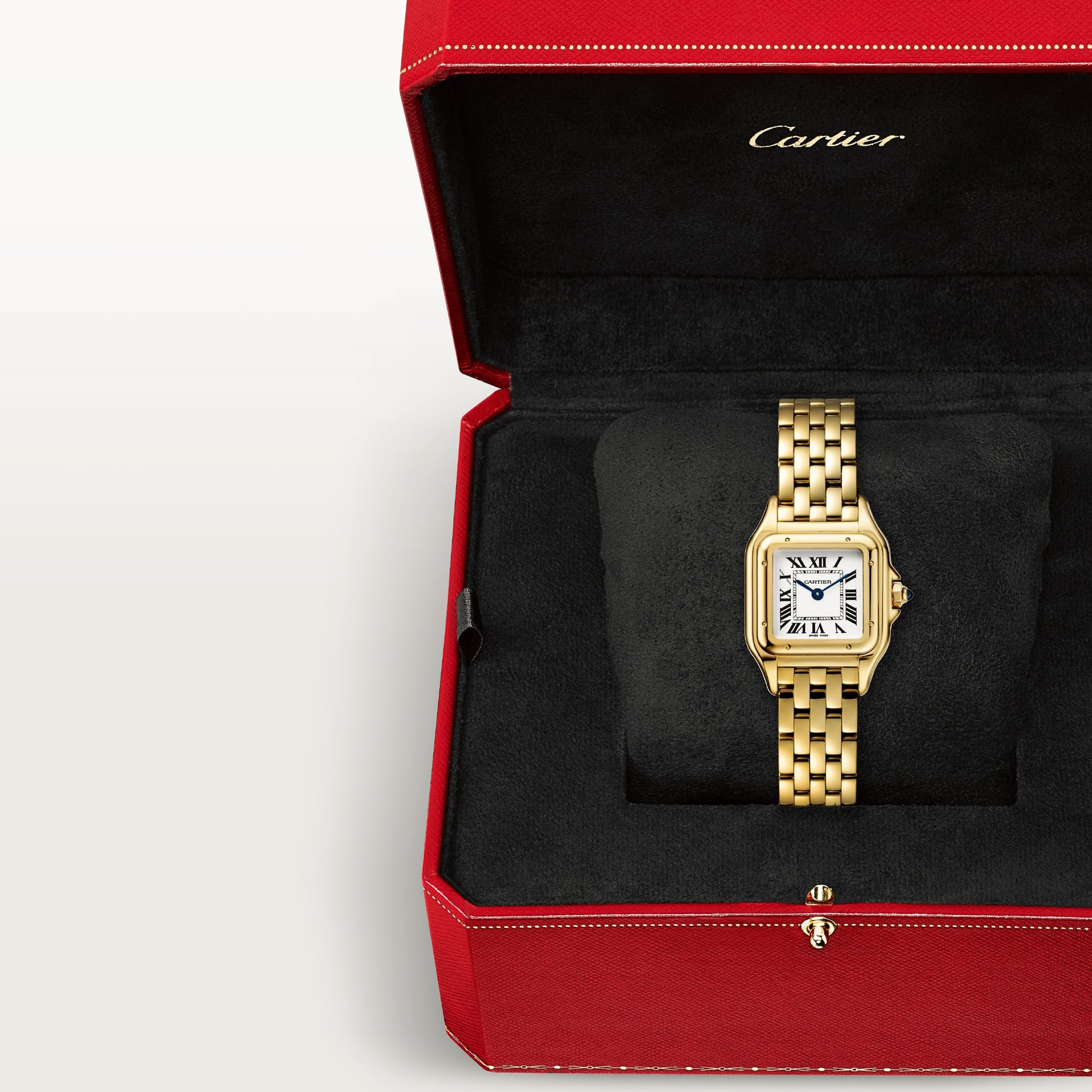 Cartier Panthére De Cartier Yellow Gold 22 MM - Yellow Gold Bracelet - Yellow Gold  Bezel - White Dial - WGPN0008