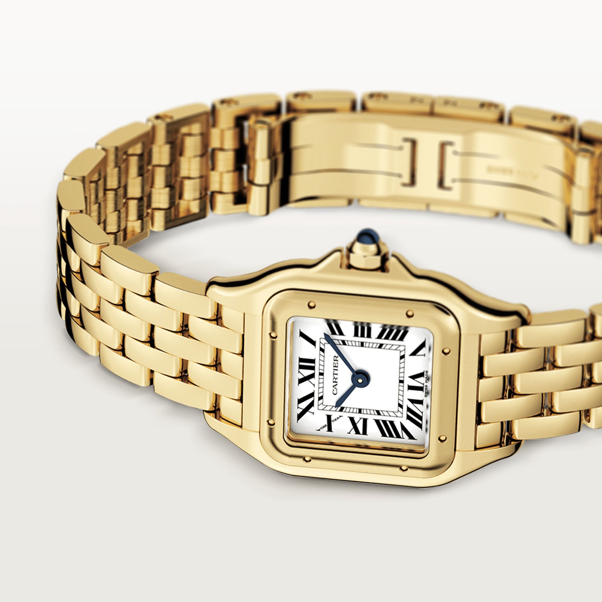 Cartier Panthére De Cartier Yellow Gold 22 MM - Yellow Gold Bracelet - Yellow Gold  Bezel - White Dial - WGPN0008