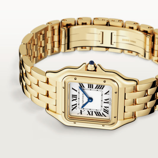 Cartier Panthére De Cartier Yellow Gold 27 MM - Yellow Gold Bracelet - Yellow Gold Bezel - White Dial - WGPN0009