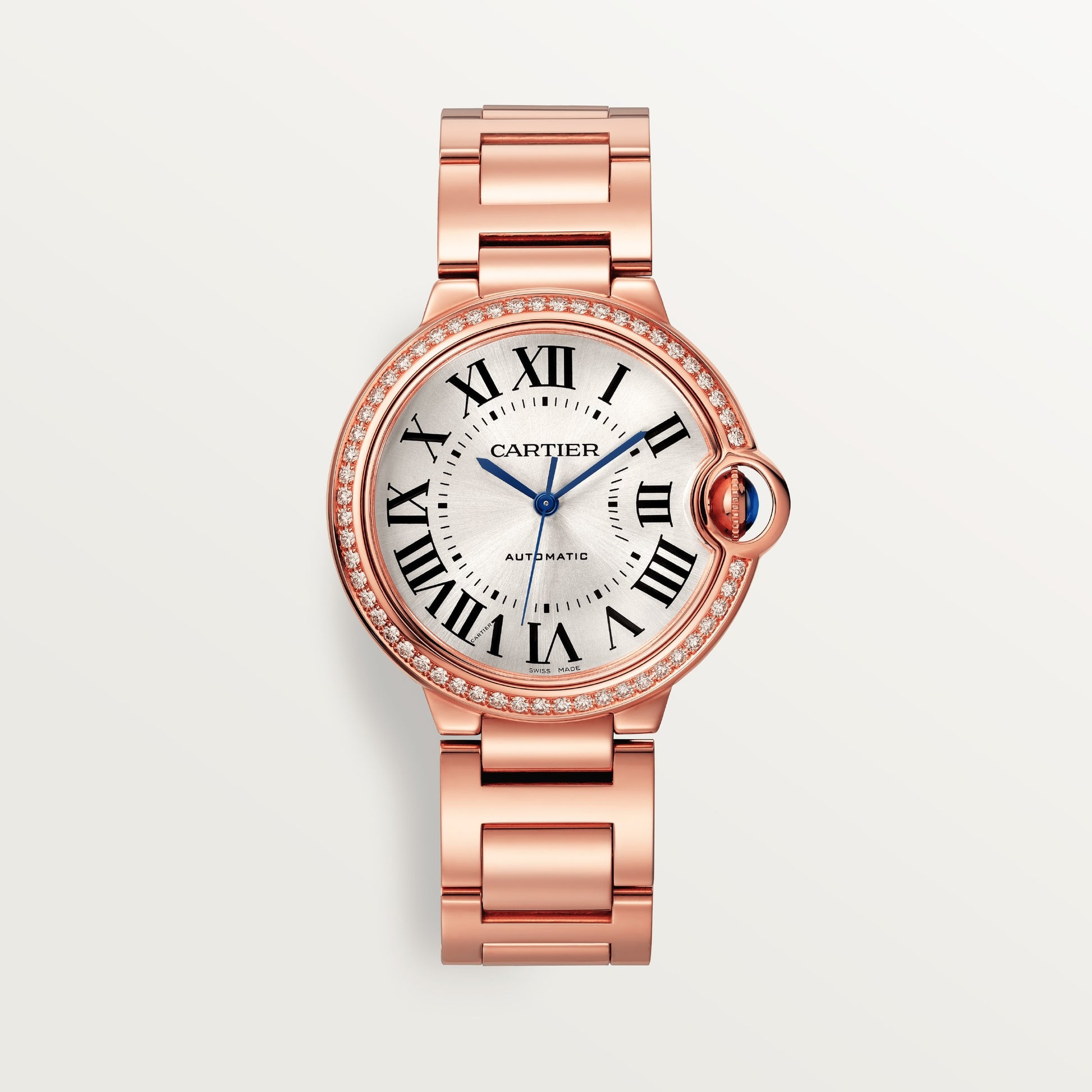 Cartier Ballon Bleu Rose Gold 36 MM - Rose Gold Bracelet - White Dial - WJBB0064Cartier Ballon Bleu Rose Gold 36 MM - Rose Gold Bracelet - White Dial - WJBB0064