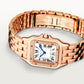 Cartier Panthére De Cartier Rose Gold (Medium Model) 27 MM - Rose Gold Bracelet - Rose Gold Diamond Bezel - White Dial - WJPN0009