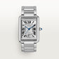 Cartier Tank Stainless Steel (Extra Large Model) 41 MM - Stainless Steel Bracelet - Stainless Steel Bezel - White Dial - WSTA0053