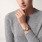 Cartier Ballon Bleu Rose Gold and Stainless Steel 36 MM - Rose Gold and Stainless Steel Bracelet - Pink Diamond Dial - WE902054