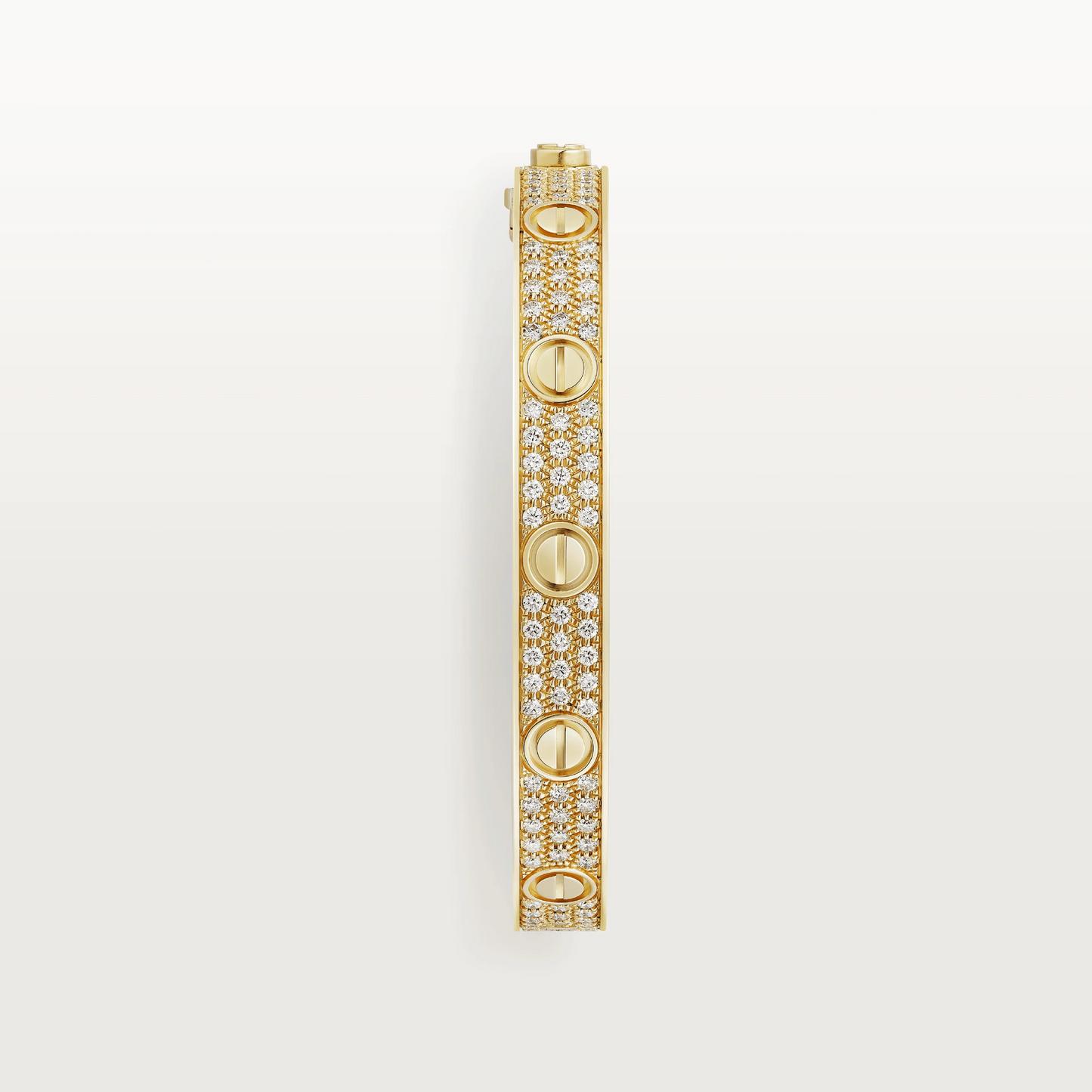 Cartier Love Bracelet Diamond Paved - Yellow Gold Regular Model - N6035017