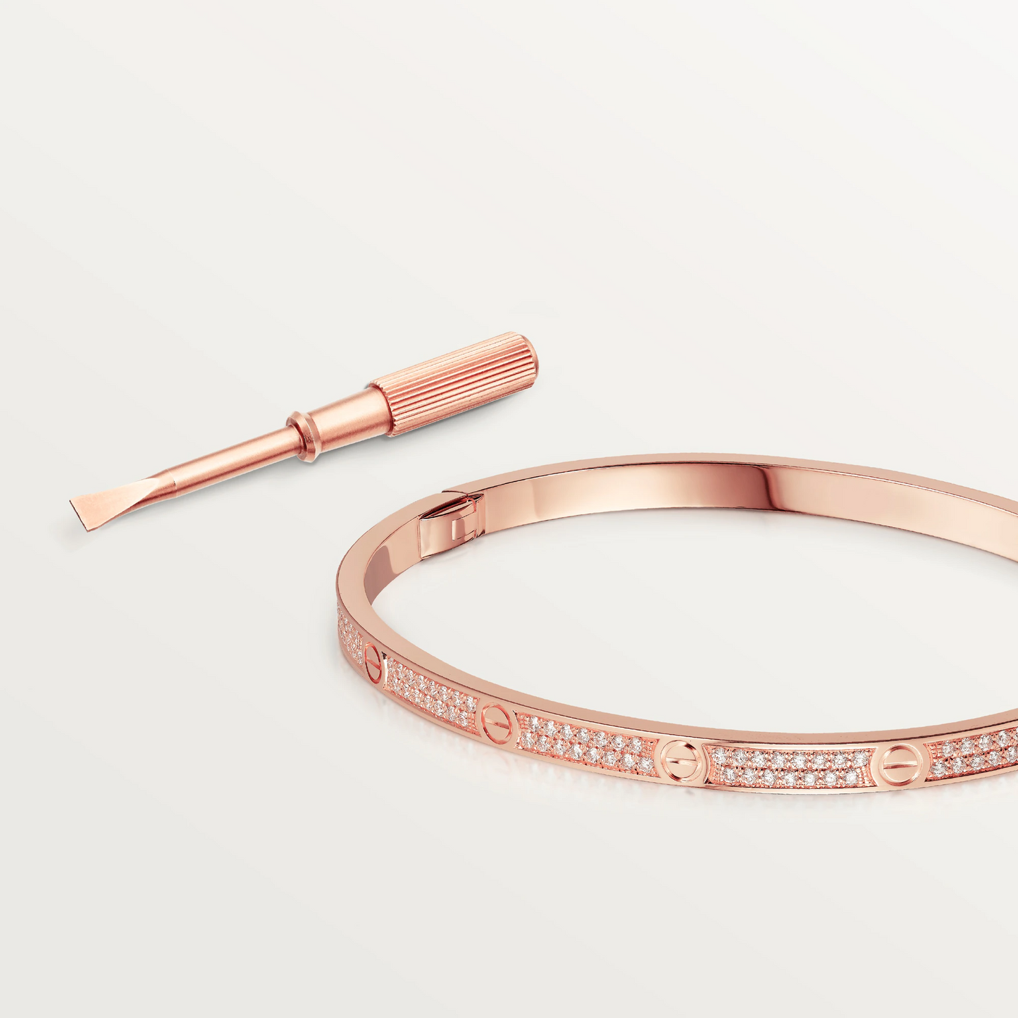 Cartier Love Bracelet Diamonds - Rose Gold Small Model - N6710717