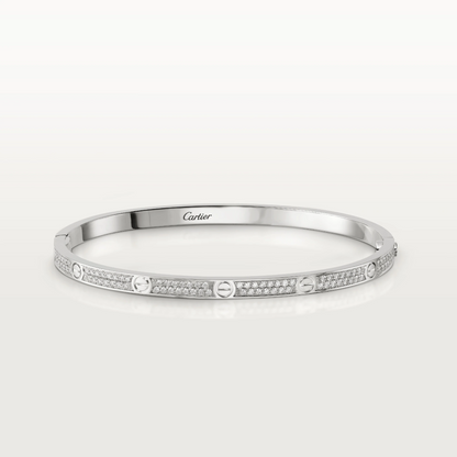 Cartier Love Bracelet Diamonds - White Gold Small Model - N6710817