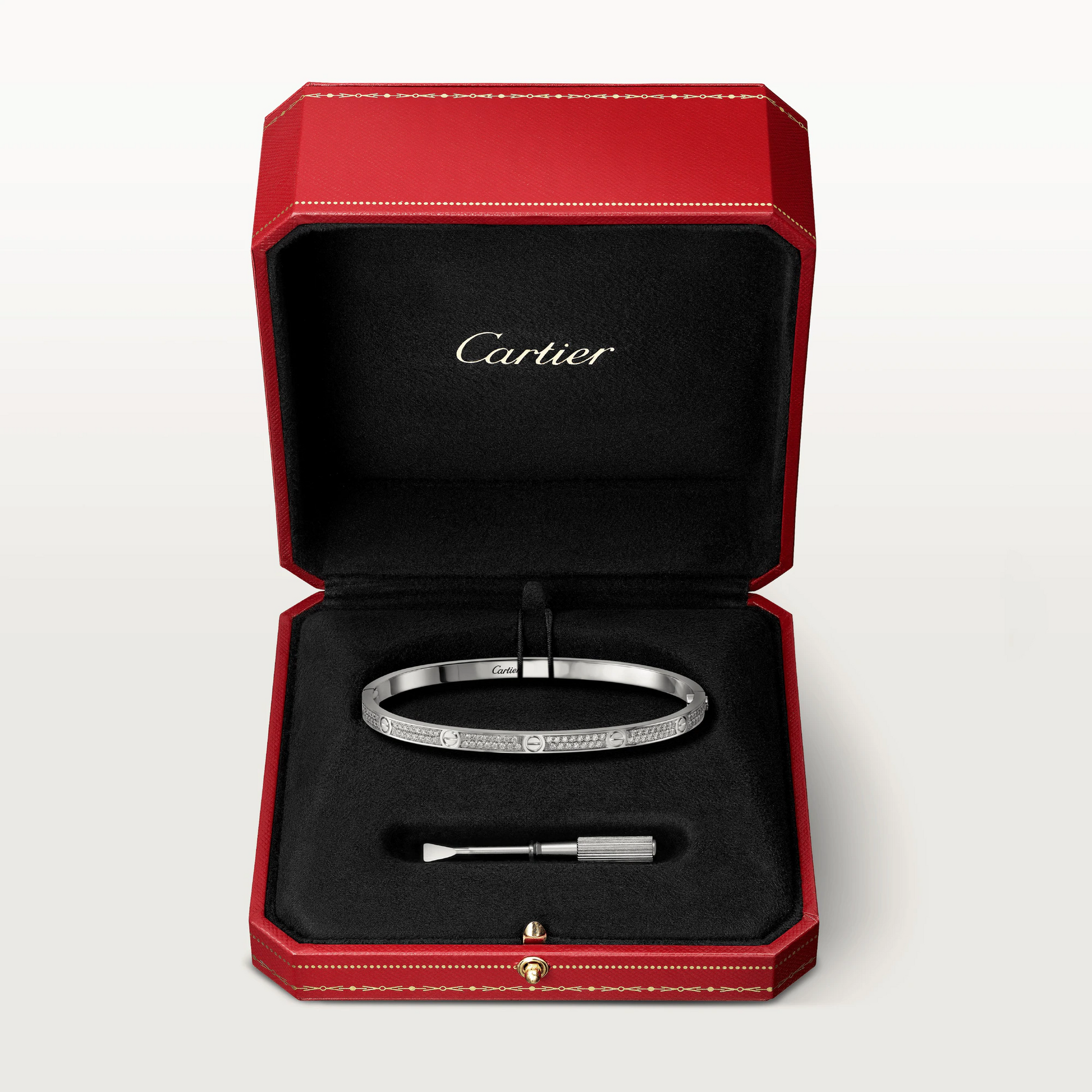 Cartier Love Bracelet Diamonds - White Gold Small Model - N6710817