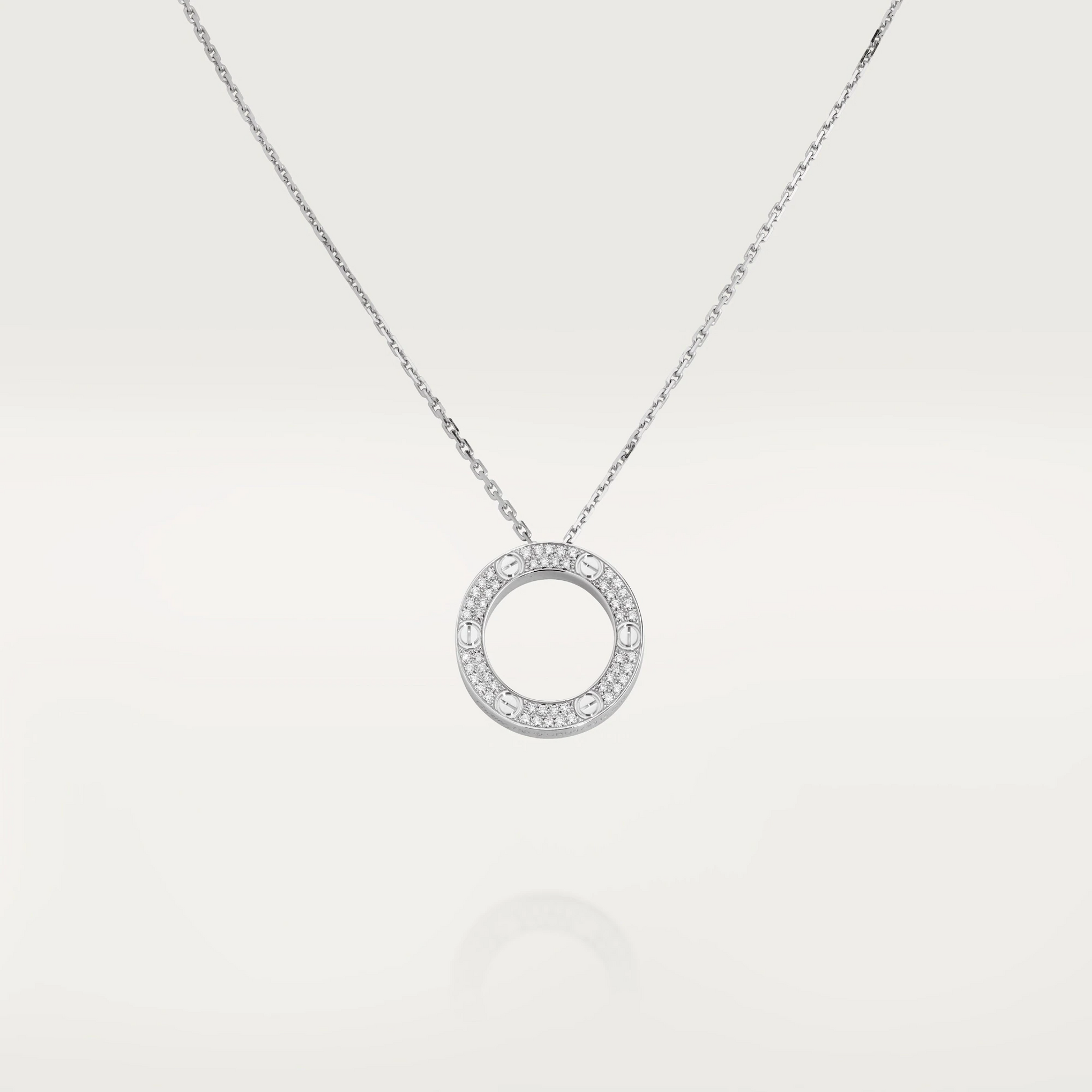 Cartier Love Necklace Diamond Paved- White Gold - B7058000