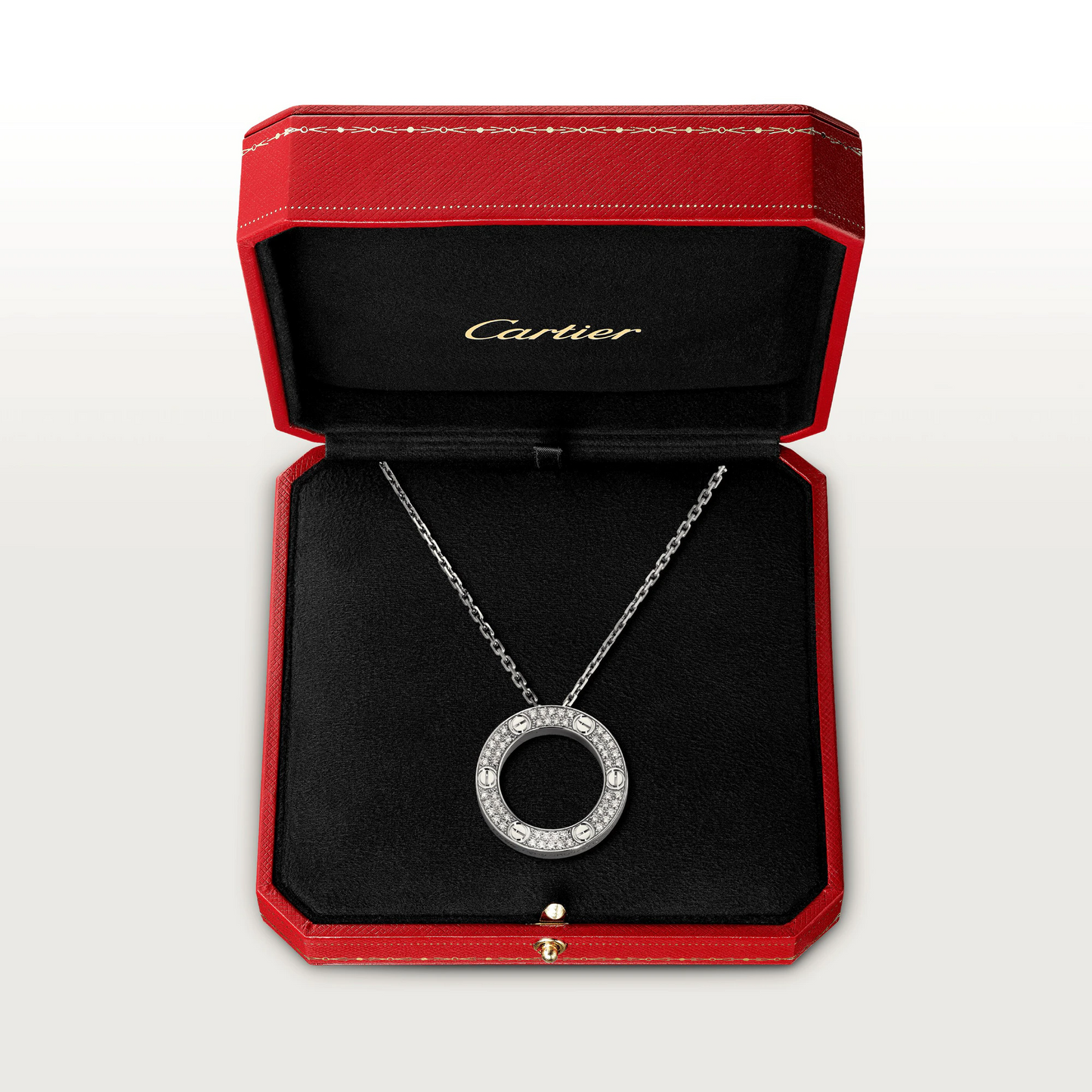 Cartier Love Necklace Diamond Paved- White Gold - B7058000