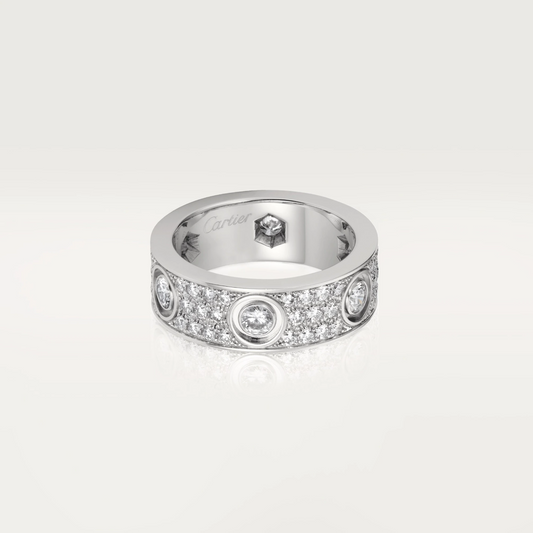 Cartier Love Ring Diamonds - White Gold - N4210400