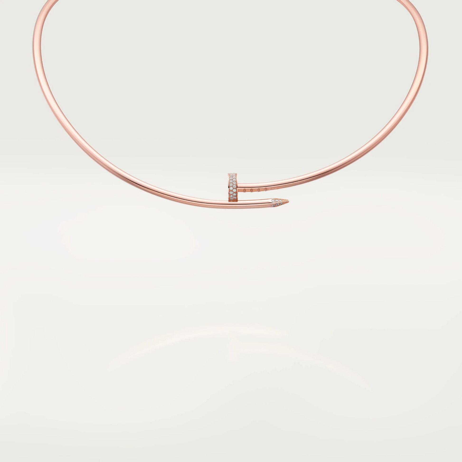 Cartier Juste Un Clou Necklace - Rose Gold Diamonds Small Model - N7424419