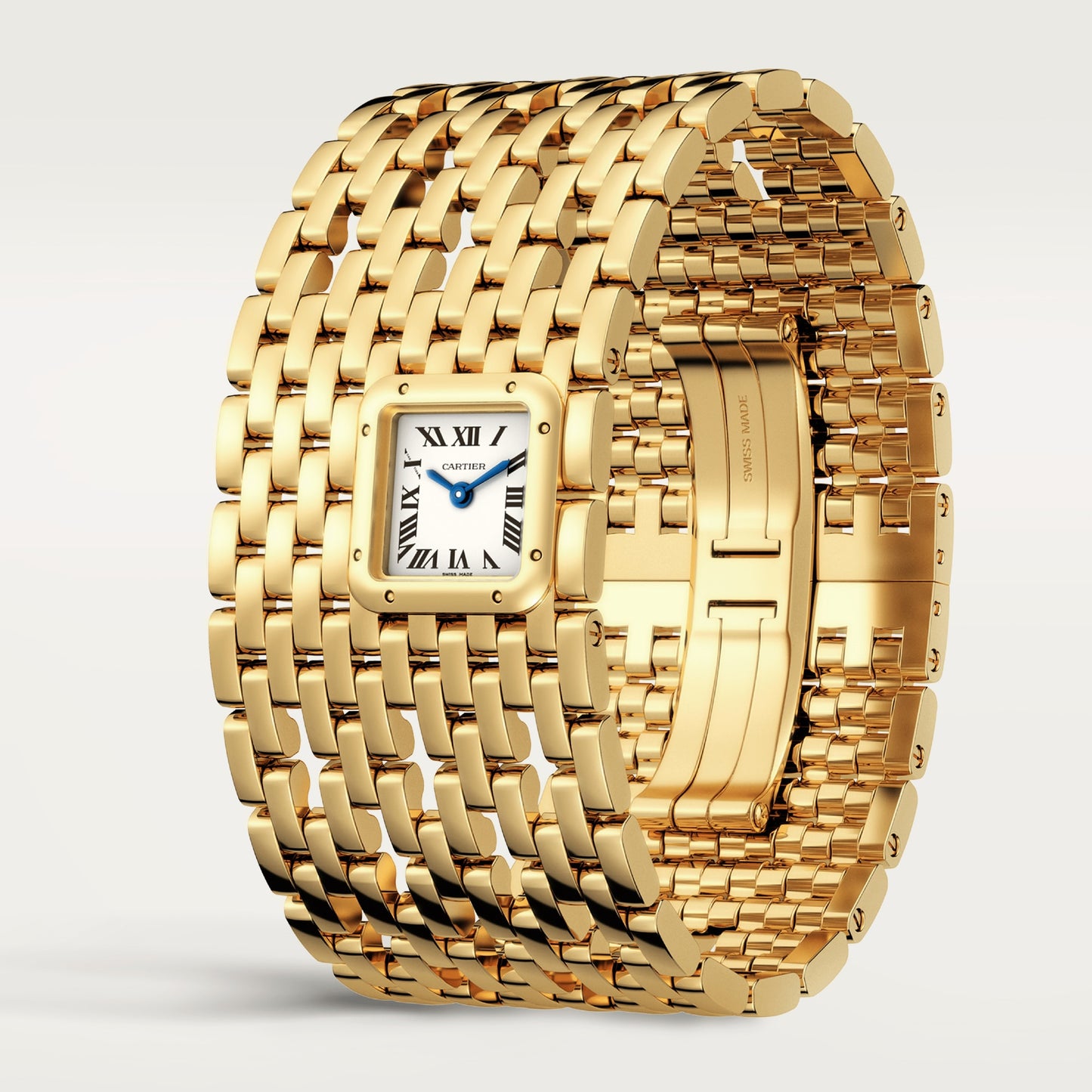 Cartier Panthére De Cartier Yellow Gold 22 MM - Yellow Gold Bracelet - Yellow Gold Bezel - White Dial - WGPN0018