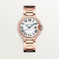 Cartier Ballon Bleu Rose Gold 36 MM - Rose Gold Bracelet - White Dial - WJBB0067