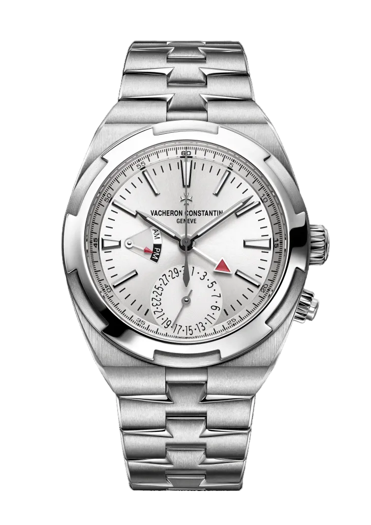 Vacheron Constantin Overseas Dual Time Stainless Steel 41MM - Stainless Steel Bracelet - Silver Dial - 7900V/110A-B333