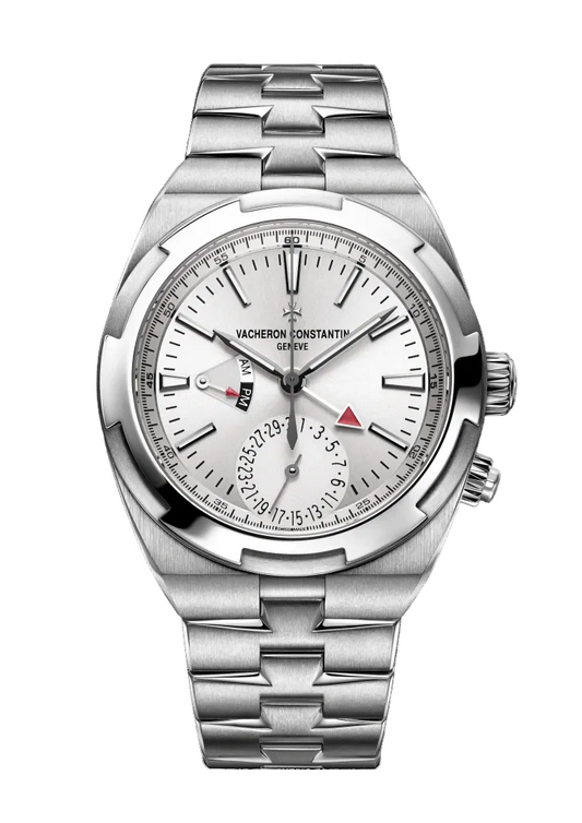 Vacheron Constantin Overseas Dual Time Stainless Steel 41MM - Stainless Steel Bracelet - Silver Dial - 7900V/110A-B333