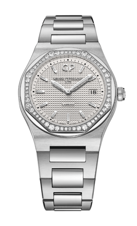 Girard-Perregaux Laureato Stainless Steel 34 MM - Stainless Steel Bracelet - Silver Dial - 80189D11A131-11A