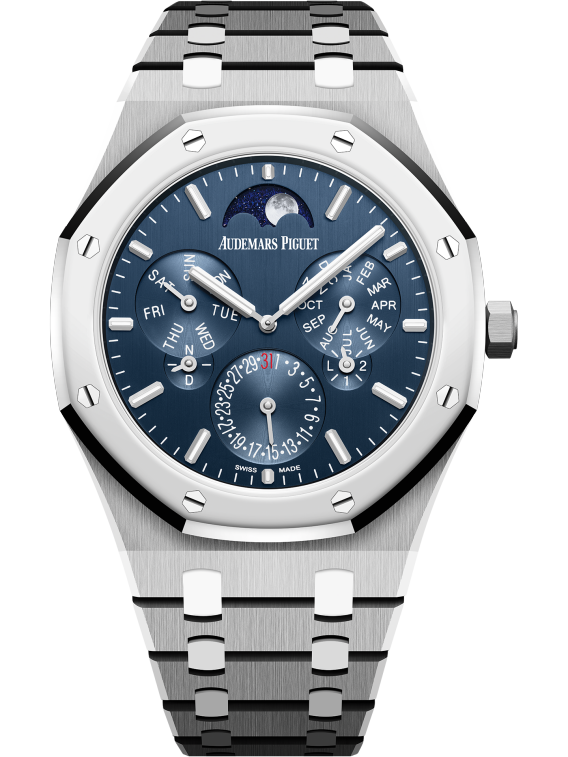 Audemars Piguet - Royal Oak - Perpetual Calendar and Moonphase - 41 MM - Titanium - 26586IP.OO.1240IP.01  nyc watcher nyc watches