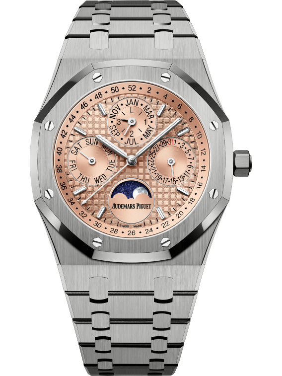 Audemars Piguet Royal Oak Perpetual Calendar 41 MM - Titanium Bracelet - Salmon Dial - 26615TI.OO.1220TI.01