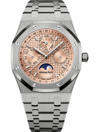 Audemars Piguet Royal Oak Perpetual Calendar 41 MM - Titanium Bracelet - Salmon Dial - 26615TI.OO.1220TI.01