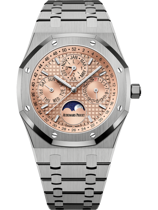 Audemars Piguet Royal Oak Perpetual Calendar 41 MM - Titanium Bracelet - Salmon Dial - 26615TI.OO.1220TI.01