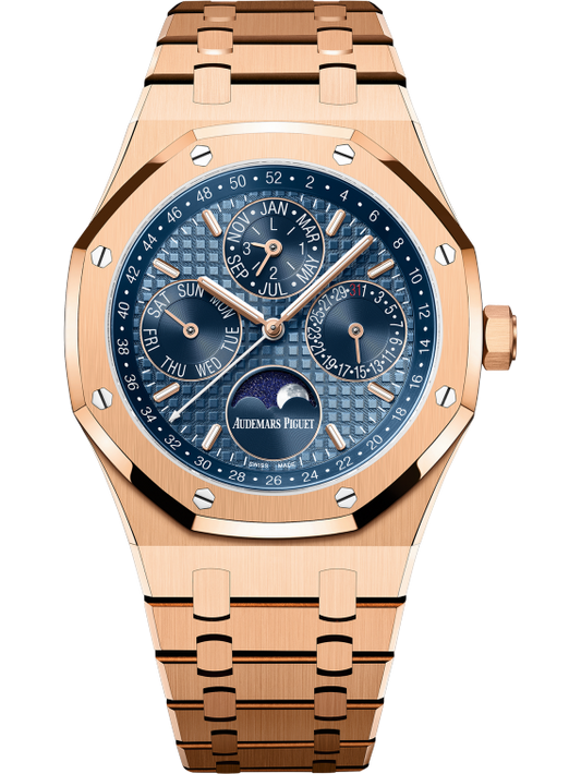 Audemars Piguet - Royal Oak - Perpetual Calendar and Moonphase  - 41 MM - Rose Gold - 26574OR.OO.1220OR.03 nyc watcher nyc watches