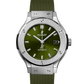 Hublot Classic Fusion Titanium Green 38 MM - Green Rubber Strap - Green Dial - 565.NX.8970.RX