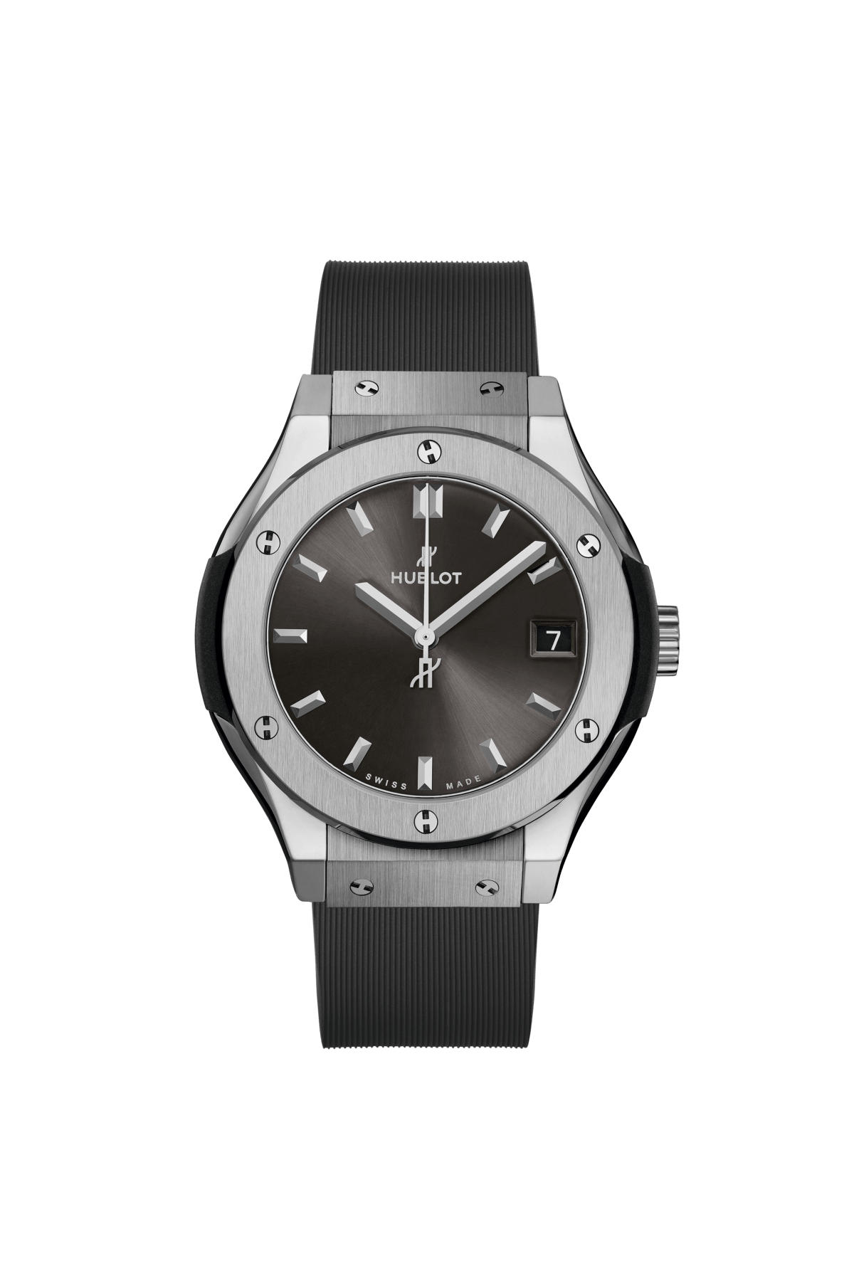 Hublot Classic Fusion Racing Grey Titanium 33 MM - Grey Rubber Strap - Grey Dial - 581.NX.7071.RX