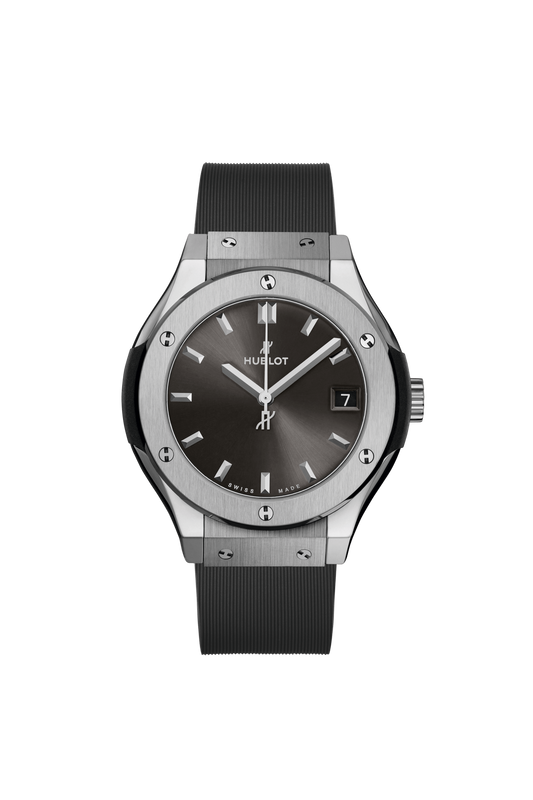 Hublot Classic Fusion Racing Grey Titanium 33 MM - Grey Rubber Strap - Grey Dial - 581.NX.7071.RX