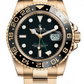 Rolex Yellow Gold GMT-Master II  Watch - 40 MM - Oyster Bracelet - Black Dial - 116718
