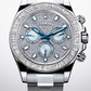 Rolex Platinum Daytona Watch - 40 MM - Oyster Bracelet - Ice Blue Diamond Dial - 116576TBR