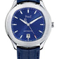 Piaget Polo - Stainless Steel  42 MM - Blue Leather Strap - Blue Dial - Stainless Steel Bezel - G0A43001