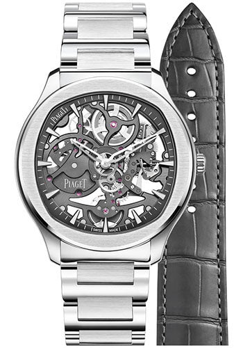 Piaget Polo - Stainless Steel 42 MM - Stainless Steel Bracelet - Skeleton Dial - Stainless Steel Bezel - G0A45001