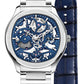 Piaget Polo - Stainless Steel 42 MM - Stainless Steel Bracelet - Blue Skeleton Dial - Stainless Steel Bezel - G0A45004
