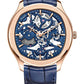 Piaget Polo - Rose Gold 42 MM - Blue Leather Strap - Skeleton Dial - Rose Gold Bezel - G0A46009